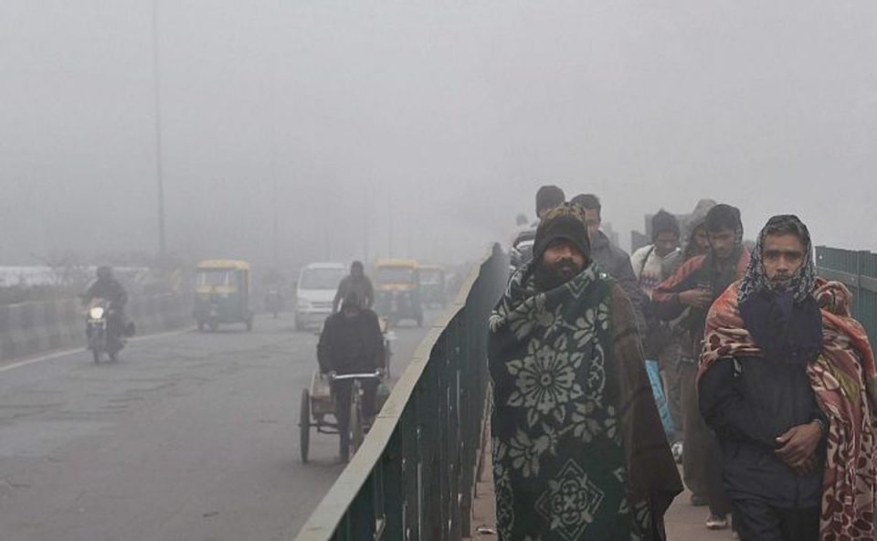 People shivering by cold wave in North India